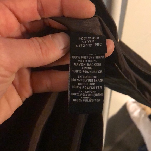 Brown pleather jacket - Picture 6 of 7